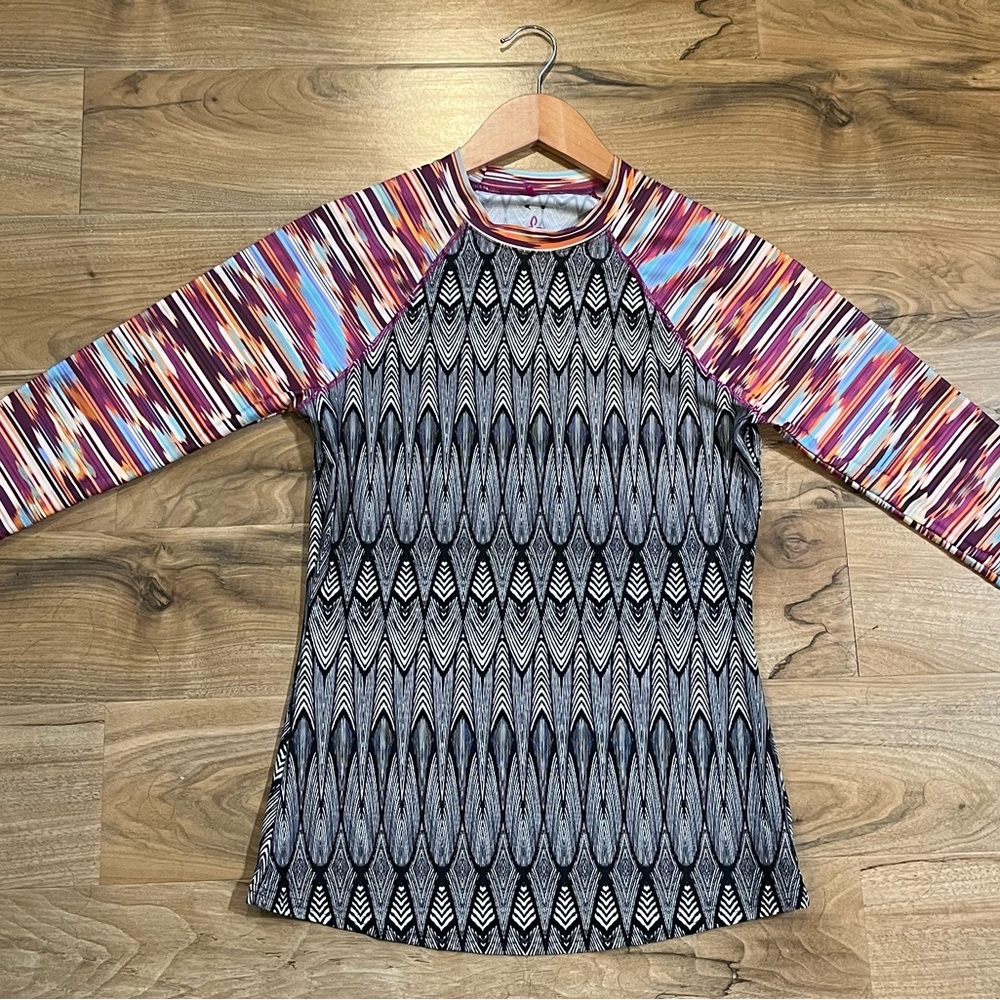 Prana Lorelei Rash Guard Sun Swim Top